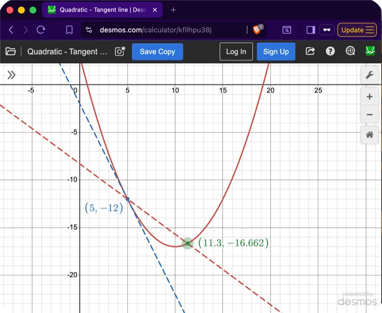 Desmos graphing calculator